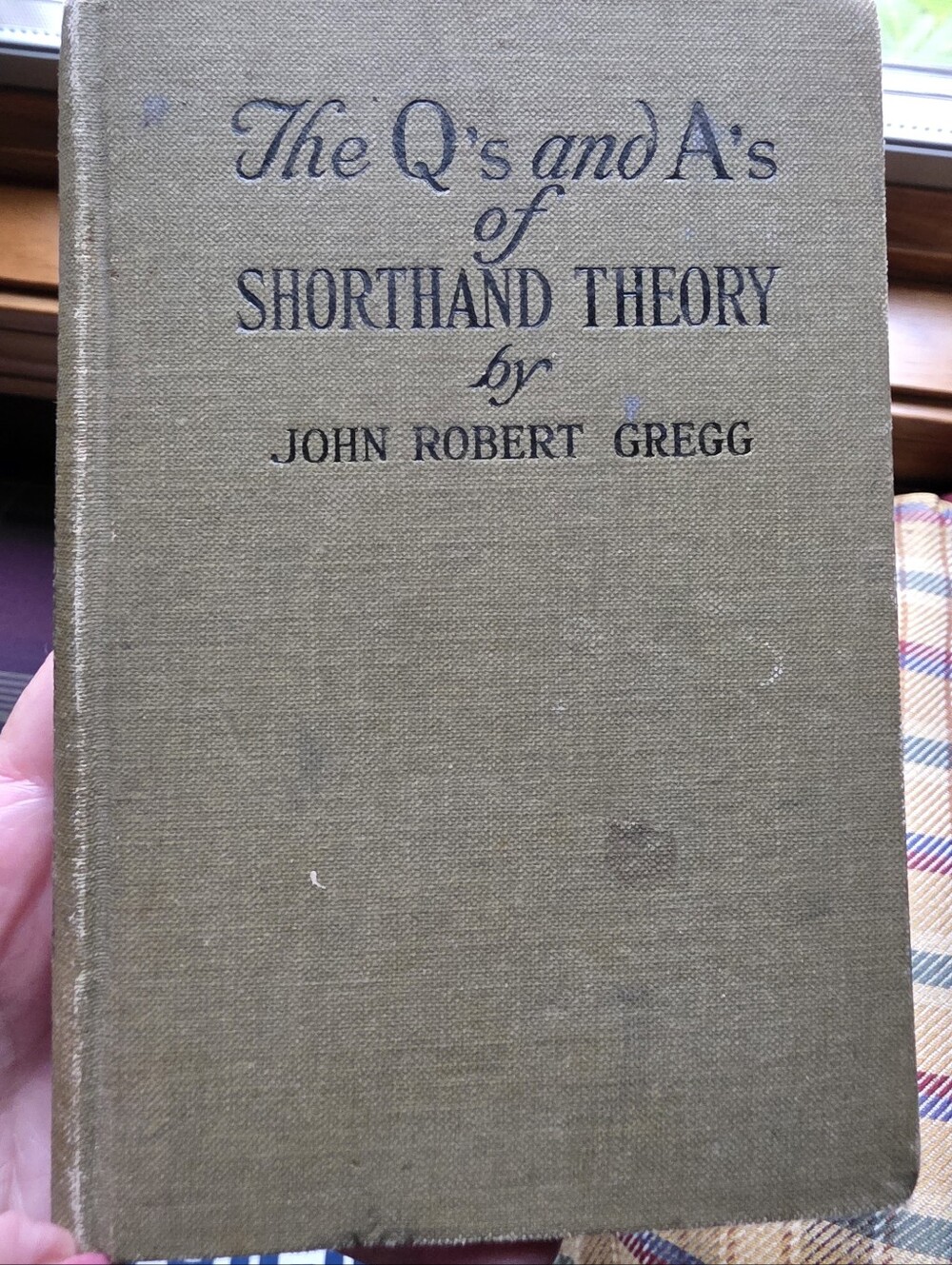1924 Vintage Shorthand Theory Book By John Robert Gregg 4.5" W X 6.5" H